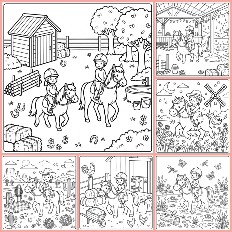 Gratis Kleurplaten Paard Met Ruiter Om Te Printen PDF