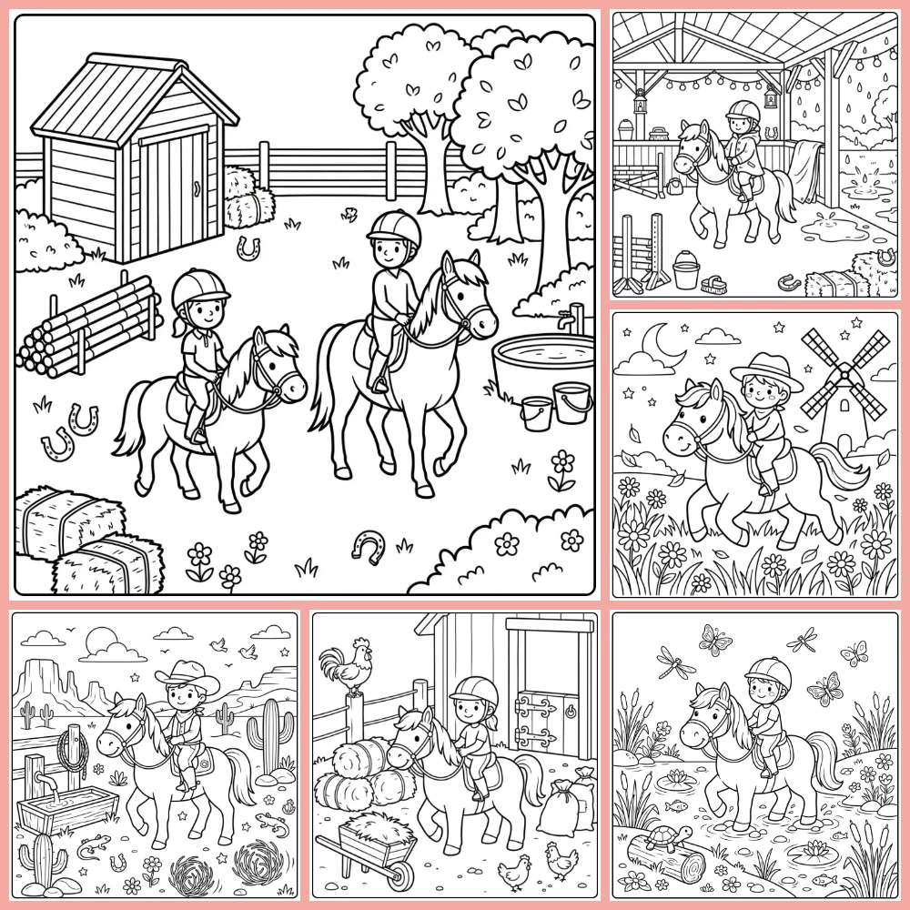 Gratis Kleurplaten Paard Met Ruiter Om Te Printen PDF