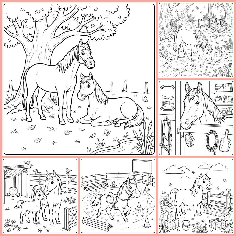 Gratis Kleurplaten Paard Om Te Printen PDF Voor Alle