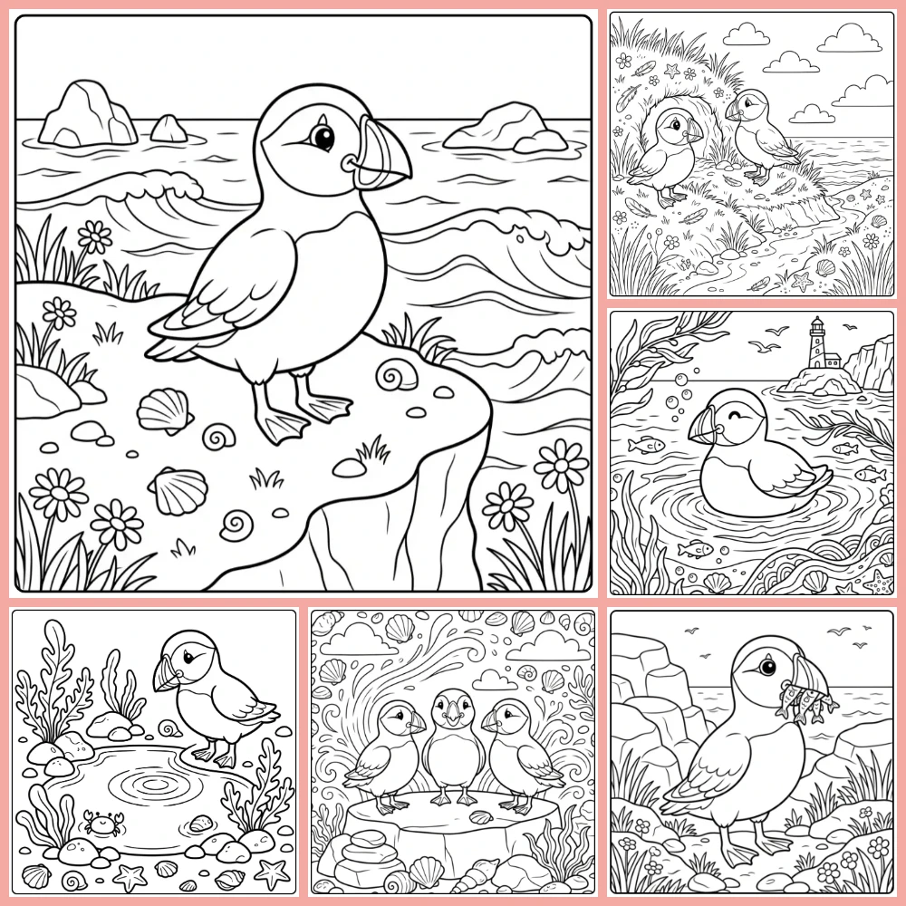 Gratis Kleurplaten Papegaaiduiker Om Te Printen PDF