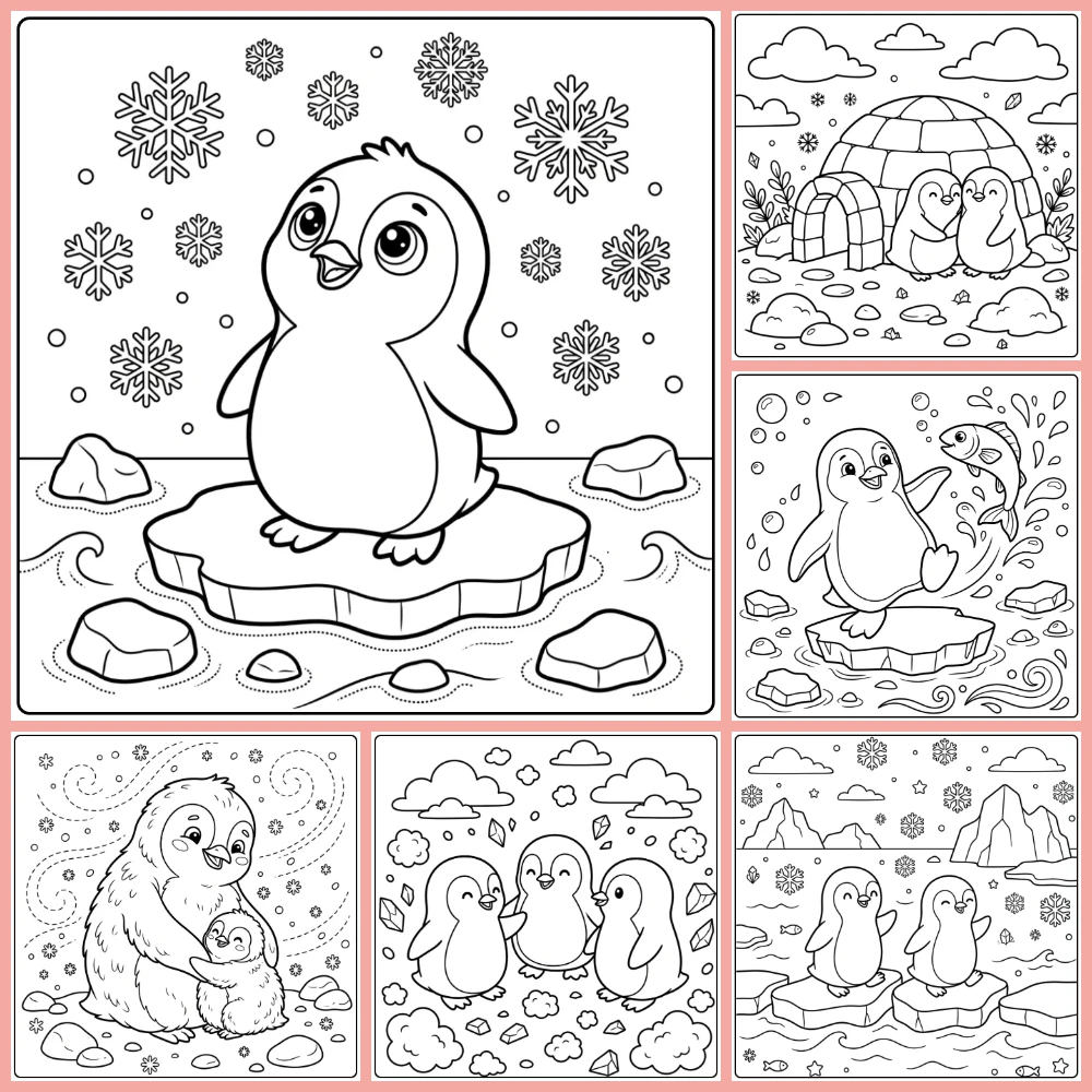 Gratis Kleurplaten Pinguin Om Te Printen PDF