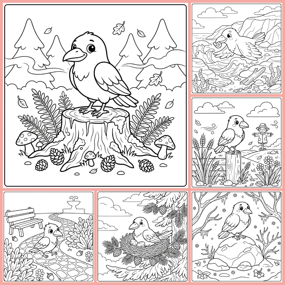 Gratis Kleurplaten Raaf Om Te Printen PDF