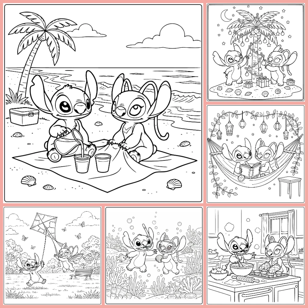 Gratis Kleurplaten Stitch En Angel Om Te Printen PDF