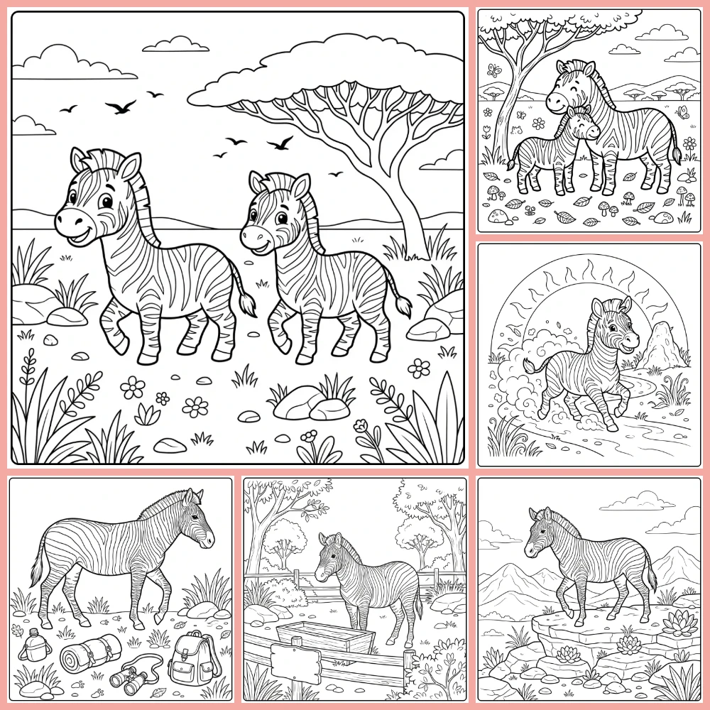 Gratis Kleurplaten Zebra Om Te Printen PDF