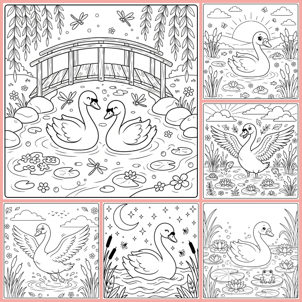 Gratis Kleurplaten Zwaan Om Te Printen PDF