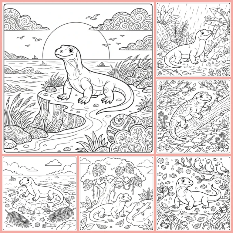 Gratis Komodovaraan Kleurplaten Om Te Printen PDF