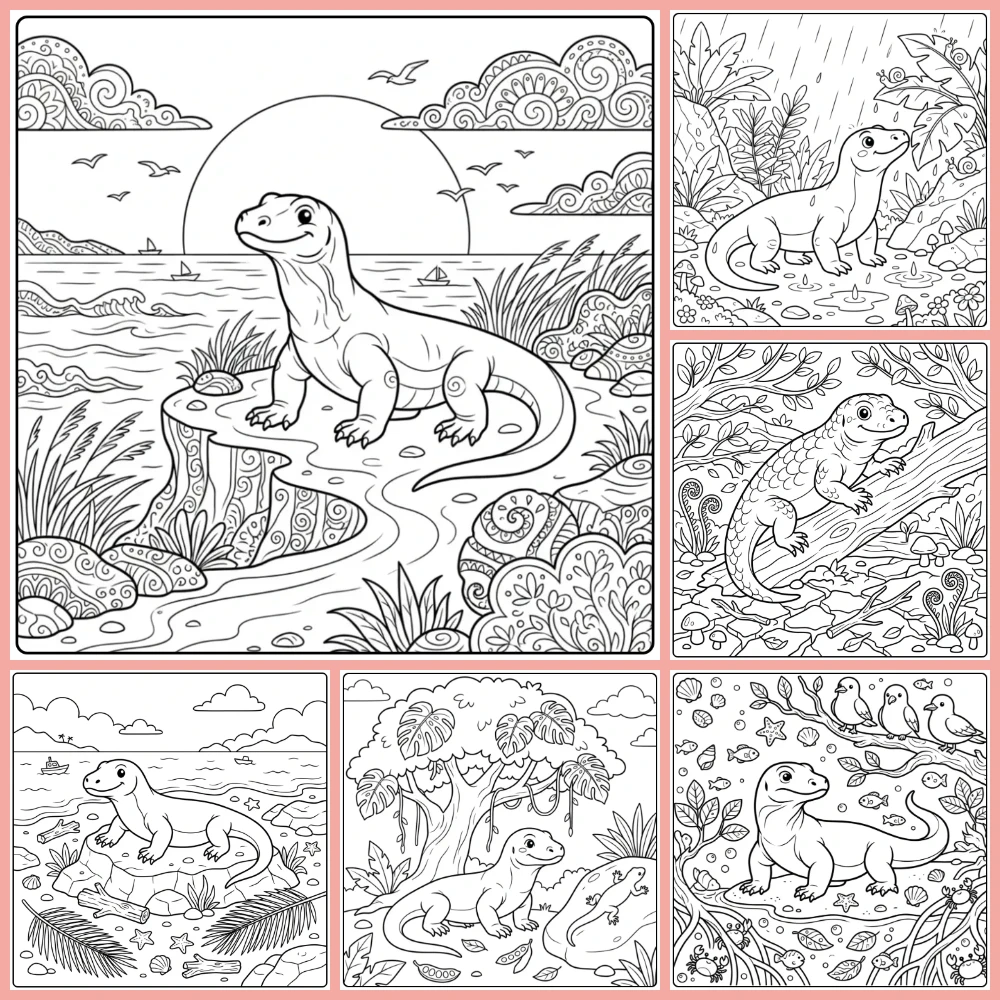 Gratis Komodovaraan Kleurplaten Om Te Printen PDF