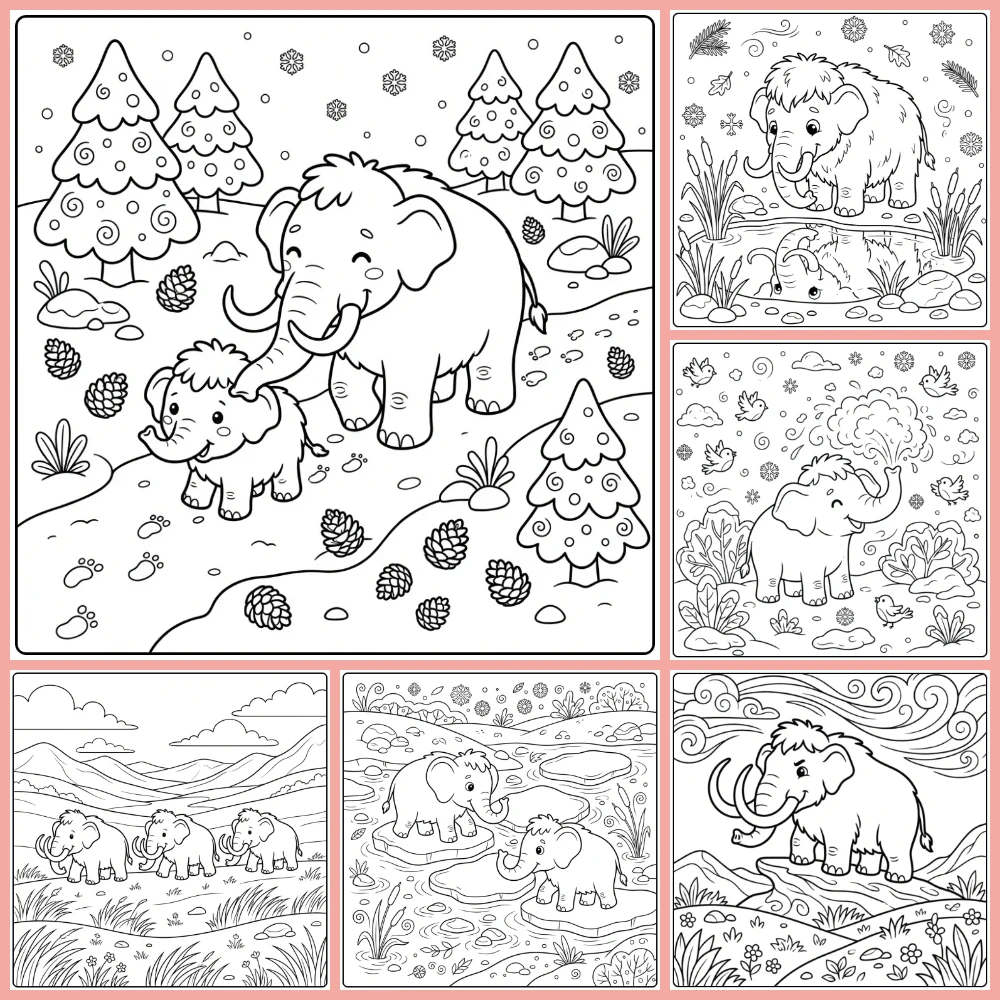 Gratis Mammoet Kleurplaten Om Te Printen PDF