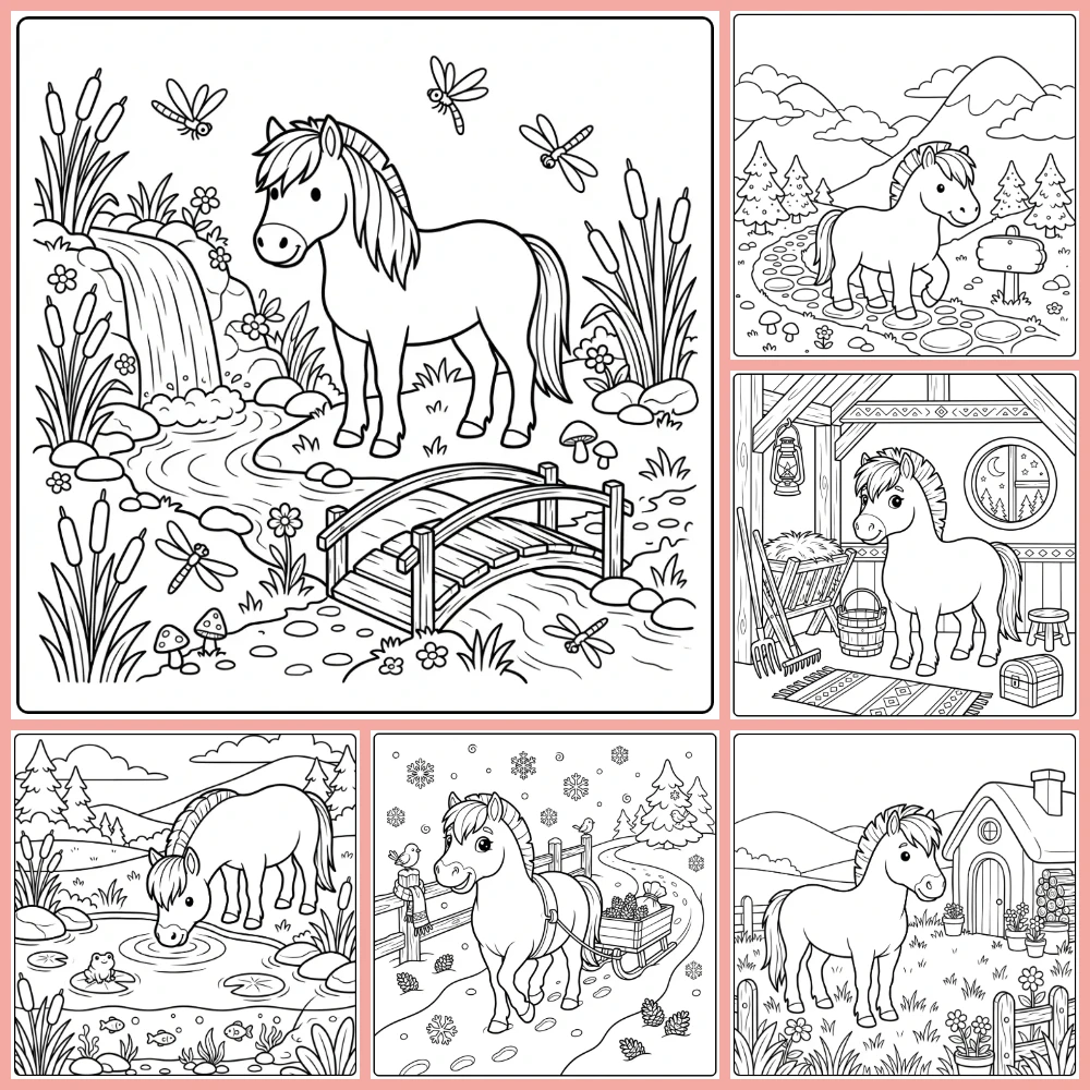 Gratis Paarden Kleurplaten Fjord Om Te Printen PDF