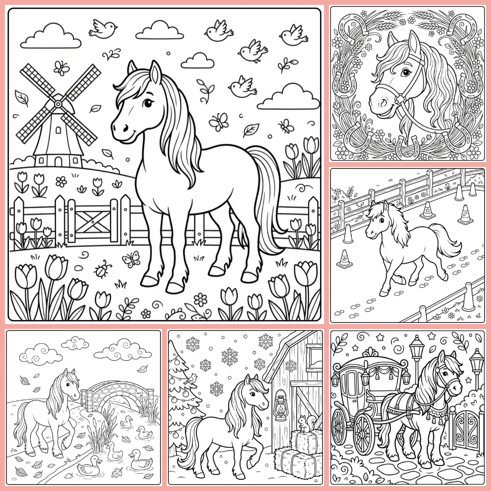 Gratis Paarden Kleurplaten Fries Om Te Printen PDF