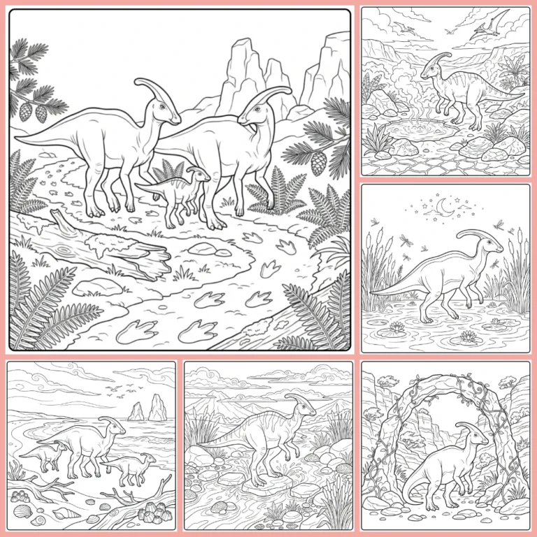 Gratis Parasaurolophus Kleurplaten Om Te Printen PDF