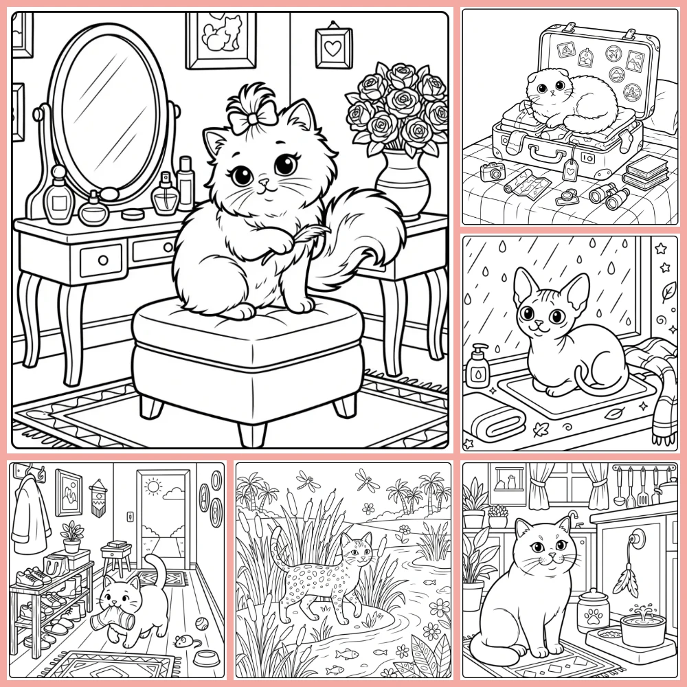 Gratis Poes Kleurplaten Om Te Printen PDF Voor Alle