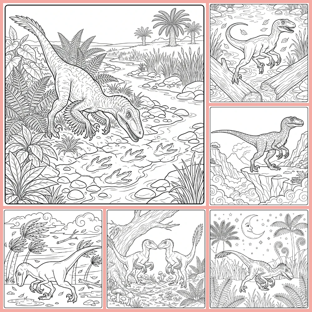 Gratis Raptor Kleurplaten Om Te Printen PDF