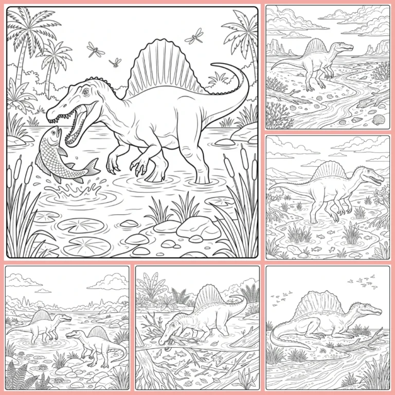 Gratis Spinosaurus Kleurplaten Om Te Printen PDF
