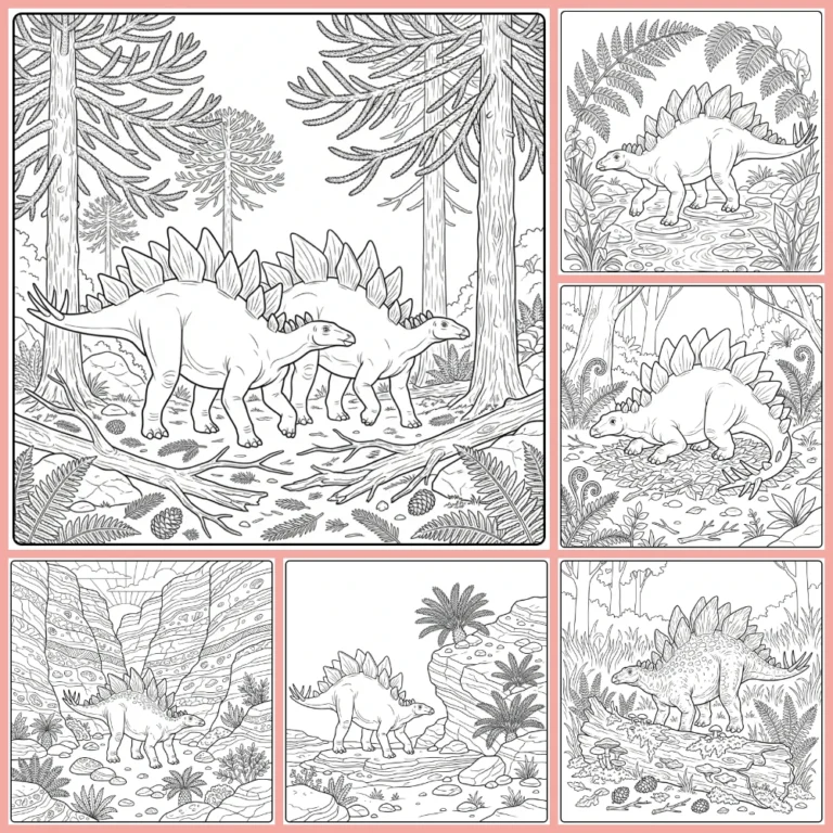 Gratis Stegosaurus Kleurplaten Om Te Printen PDF