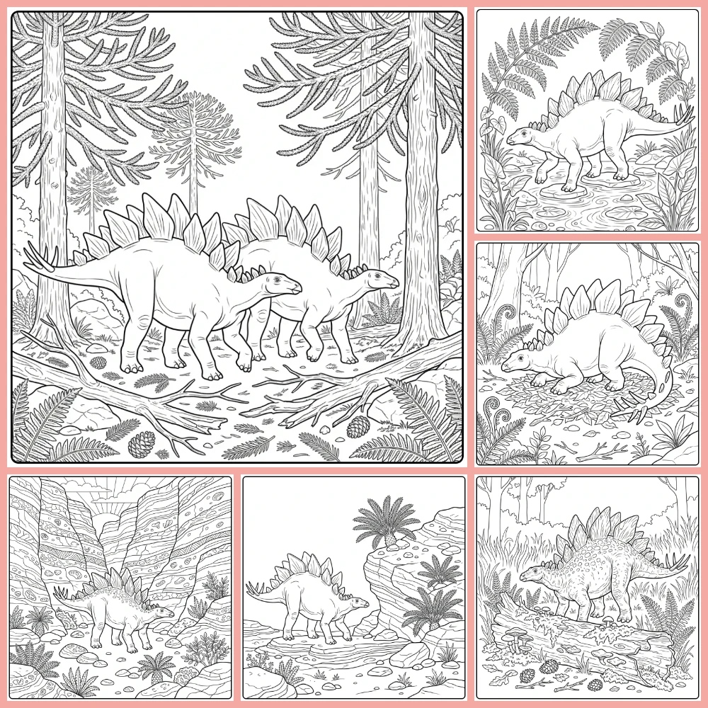 Gratis Stegosaurus Kleurplaten Om Te Printen PDF