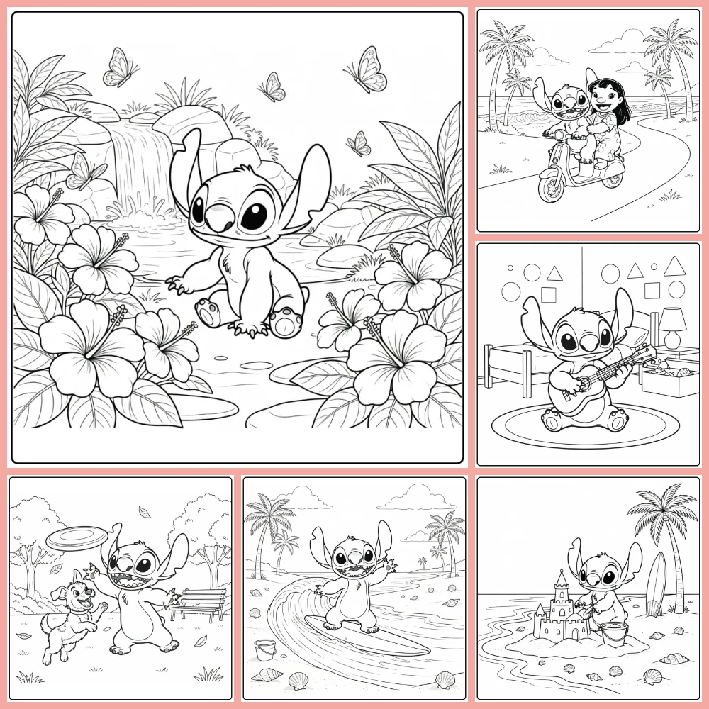 Gratis Stitch Kleurplaten Om Te Printen PDF Voor Alle