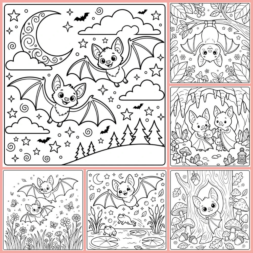 Gratis Vleermuis Kleurplaten Om Te Printen PDF