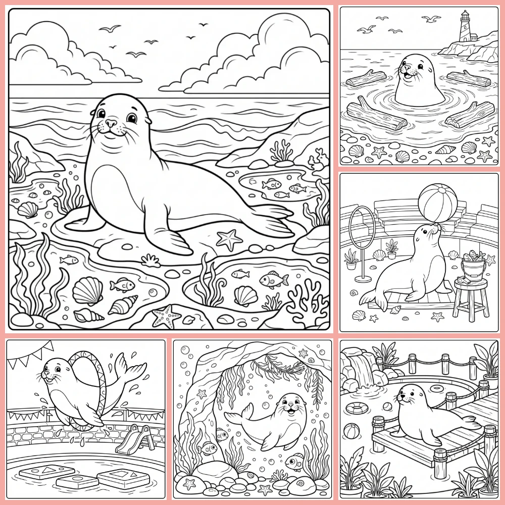 Gratis Zeeleeuw Kleurplaten Om Te Printen PDF