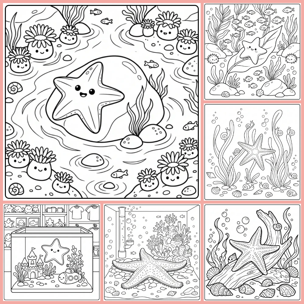 Gratis Zeester Kleurplaten Om Te Printen PDF