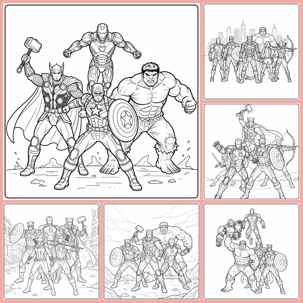 Gratis Avengers Kleurplaten Om Te Printen PDF Voor Alle