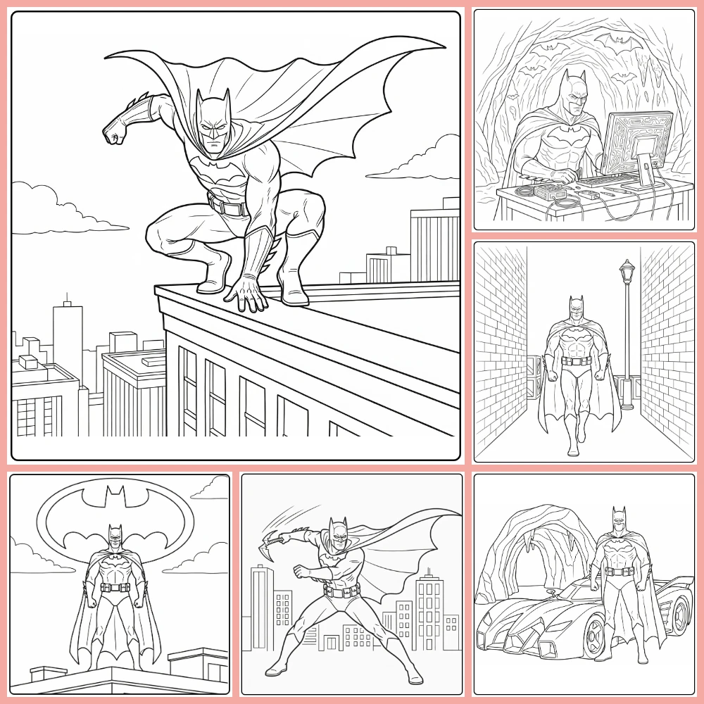 Gratis Batman Kleurplaten Om Te Printen PDF