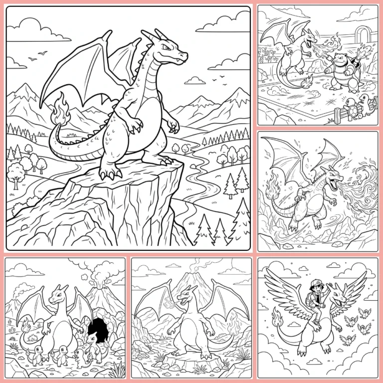 Gratis Charizard Kleurplaten Om Te Printen PDF