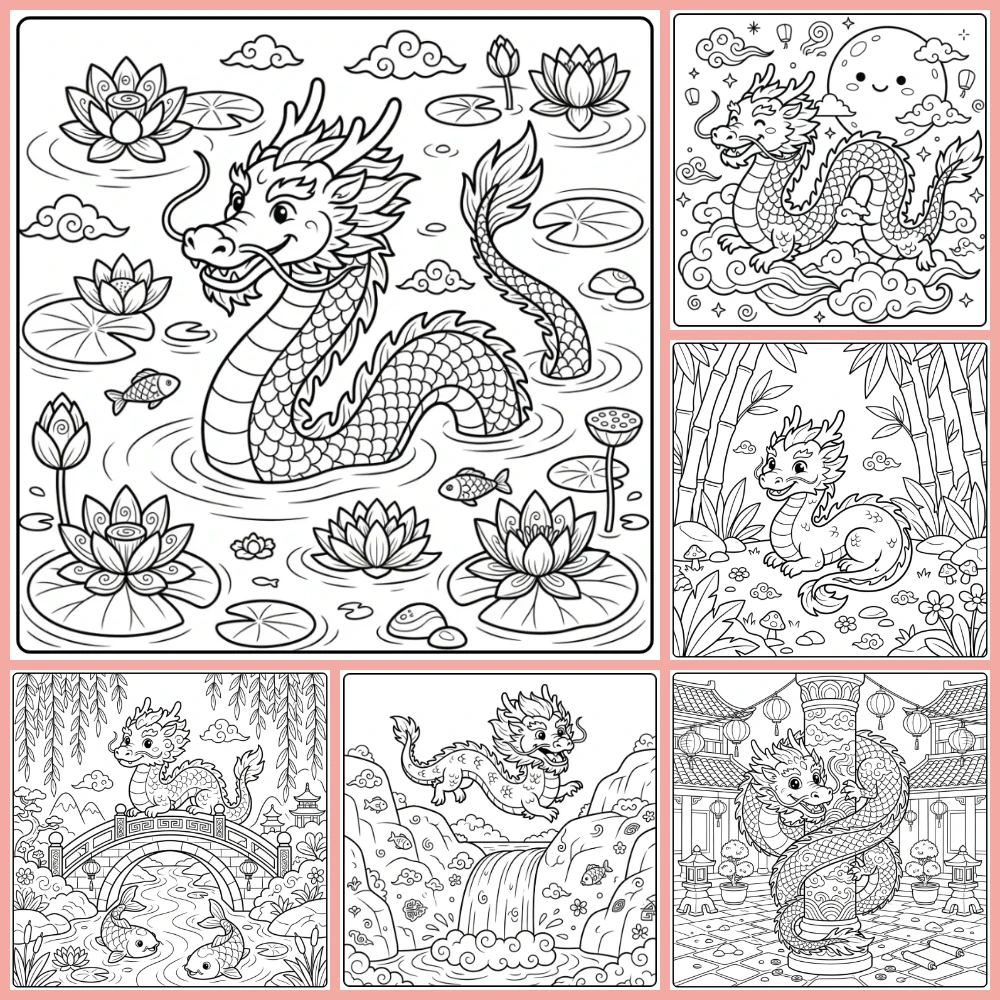 Gratis Chinese Draak Kleurplaten Om Te Printen PDF Voor Alle