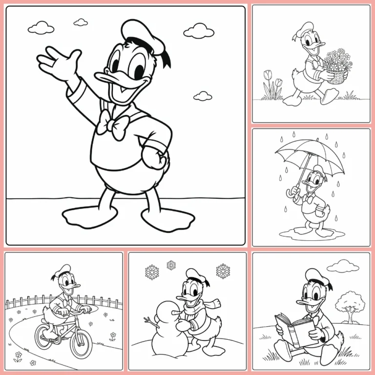 Gratis Donald Duck Kleurplaten Makkelijk Om Te Printen PDF Voor Alle