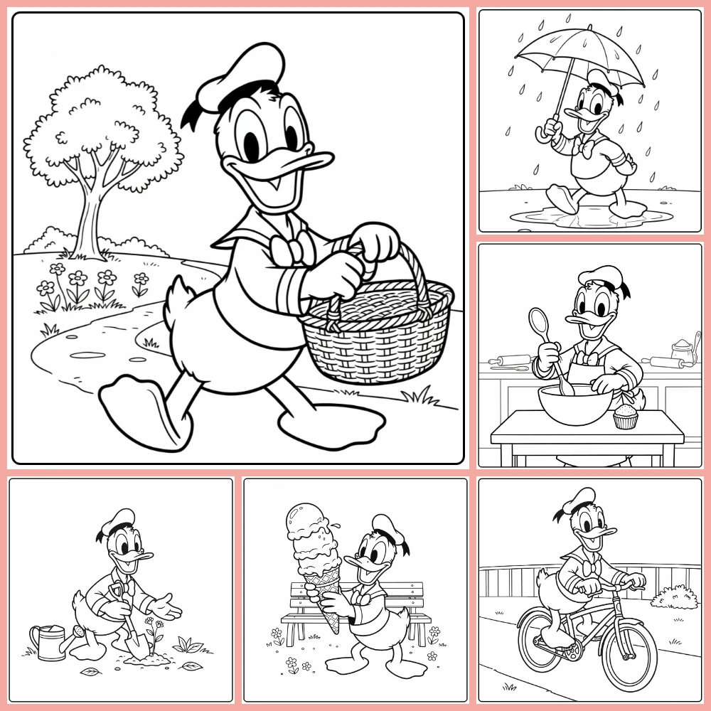 Gratis Donald Duck Kleurplaten Om Te Printen PDF Voor Alle