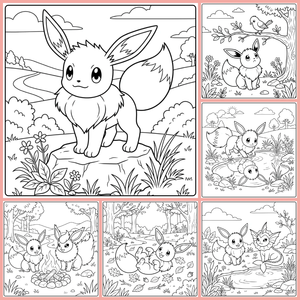 Gratis Eevee Kleurplaten Om Te Printen PDF