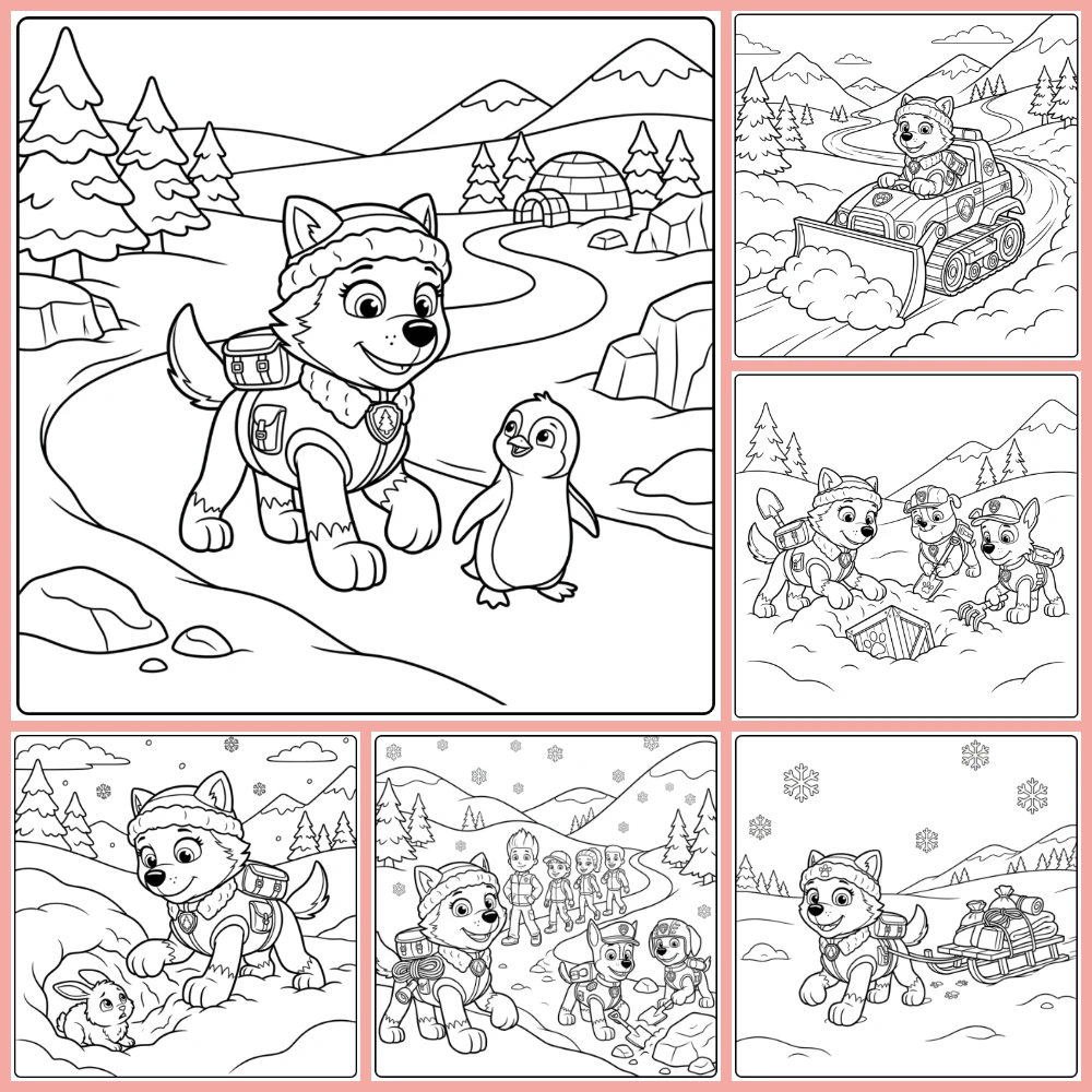 Gratis everest paw patrol Kleurplaten Om Te Printen PDF Voor Alle