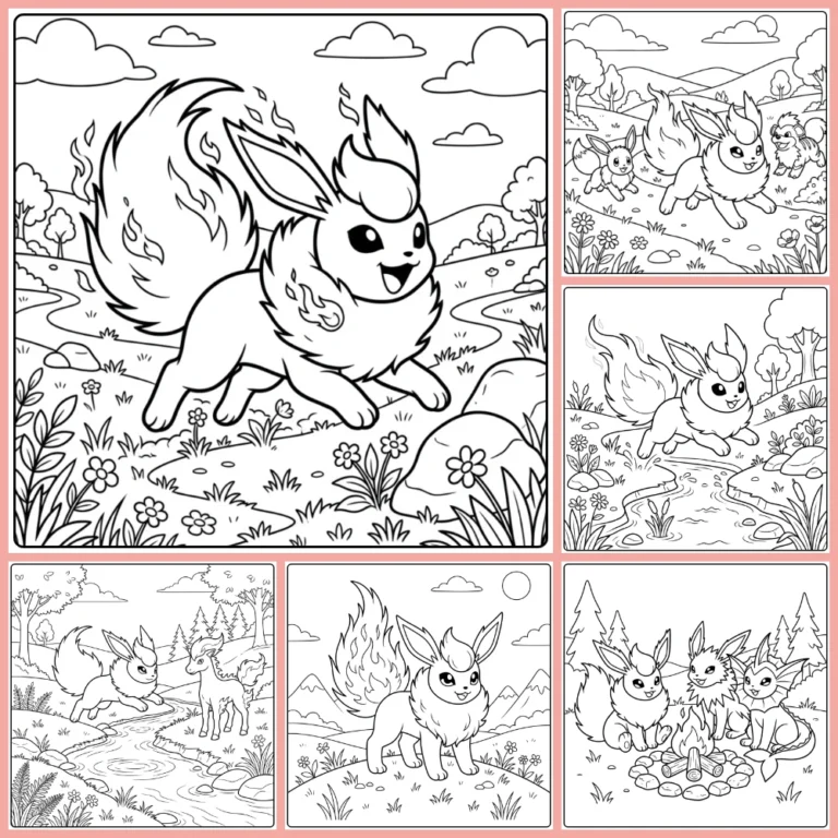 Gratis Flareon Kleurplaten Om Te Printen PDF