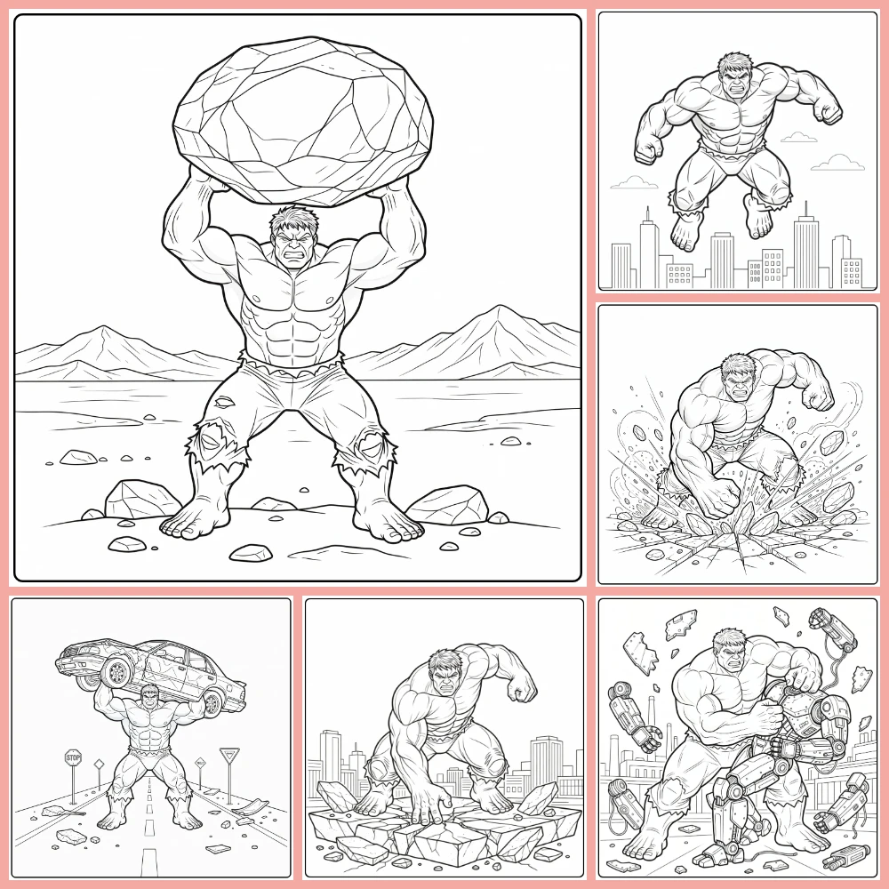 Gratis Hulk Kleurplaten Om Te Printen PDF Voor Alle