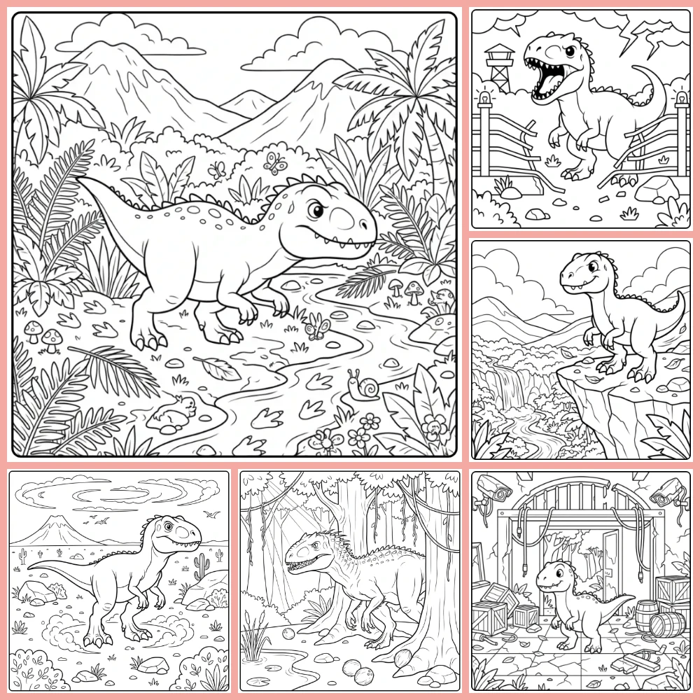 Gratis Indominus Rex Kleurplaten Om Te Printen PDF