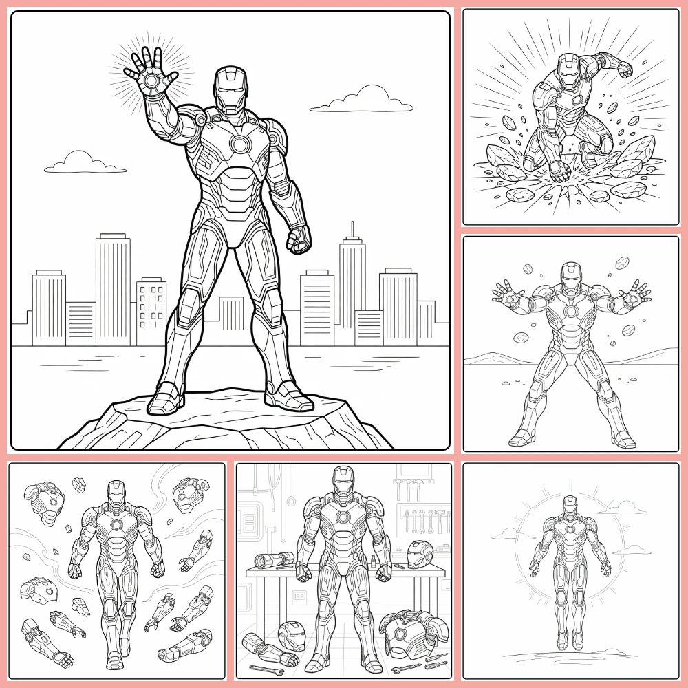 Gratis Iron Man Kleurplaten Om Te Printen PDF Voor Alle