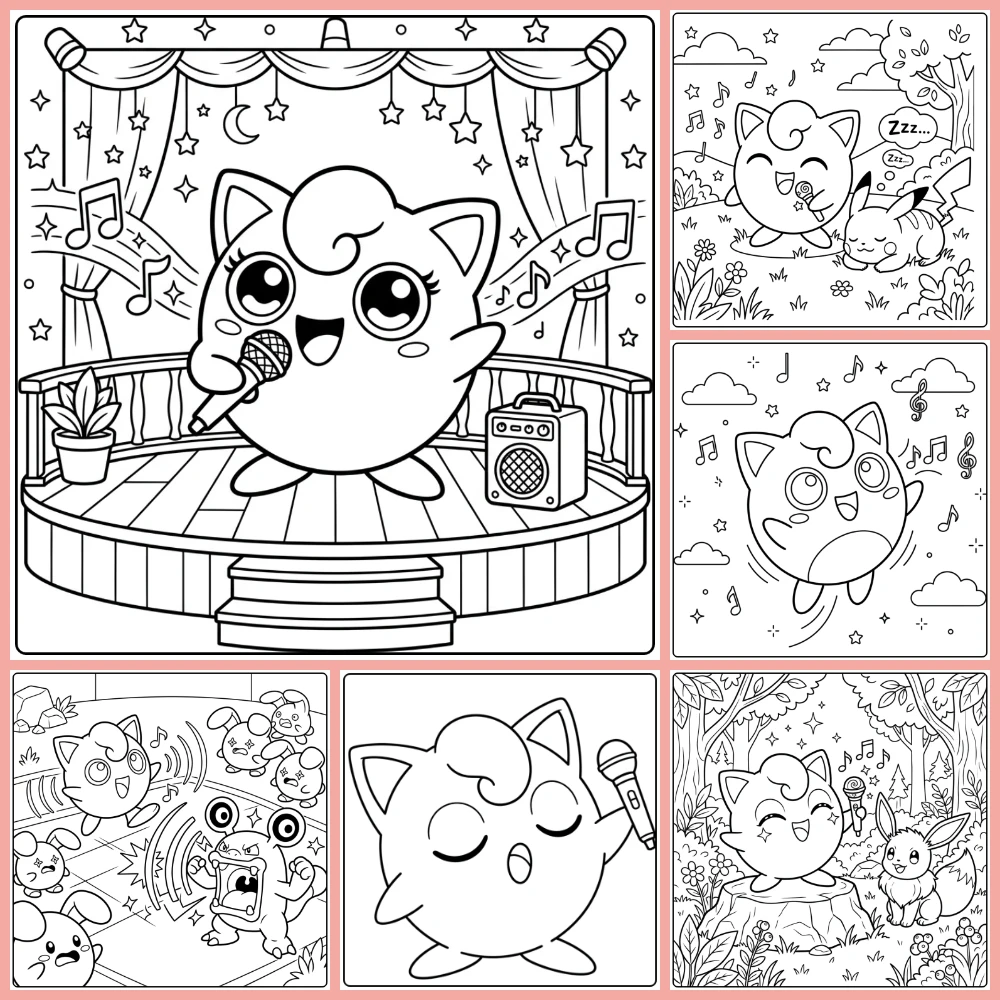 Gratis Jigglypuff Kleurplaten Om Te Printen PDF