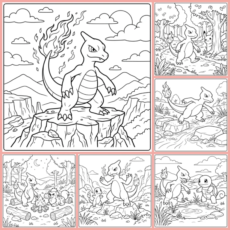 Gratis Kleurplaten Charmeleon Om Te Printen PDF