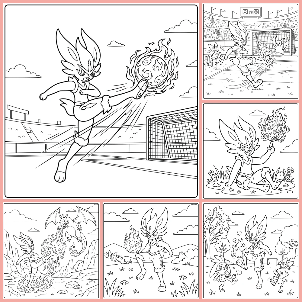 Gratis Kleurplaten Cinderace Om Te Printen PDF