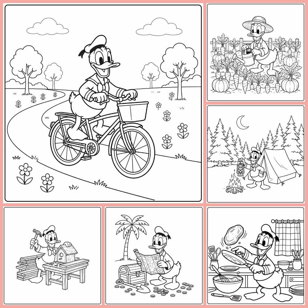 Gratis Kleurplaten Donald Duck Moeilijk Om Te Printen PDF Voor Alle