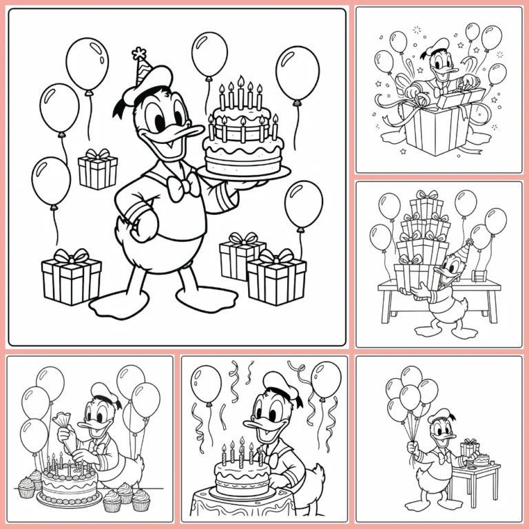 Gratis Kleurplaten Donald Duck Verjaardag Om Te Printen PDF Voor Alle