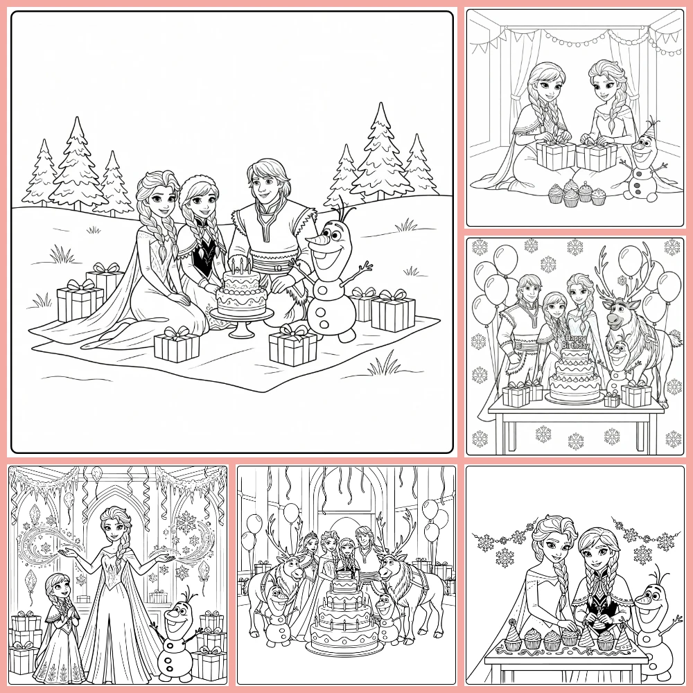 Gratis Kleurplaten Frozen Verjaardag Om Te Printen PDF