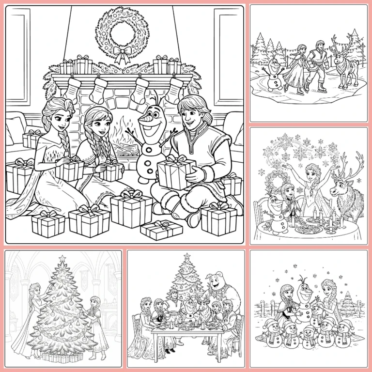 Gratis Kleurplaten Kerst Frozen Om Te Printen PDF