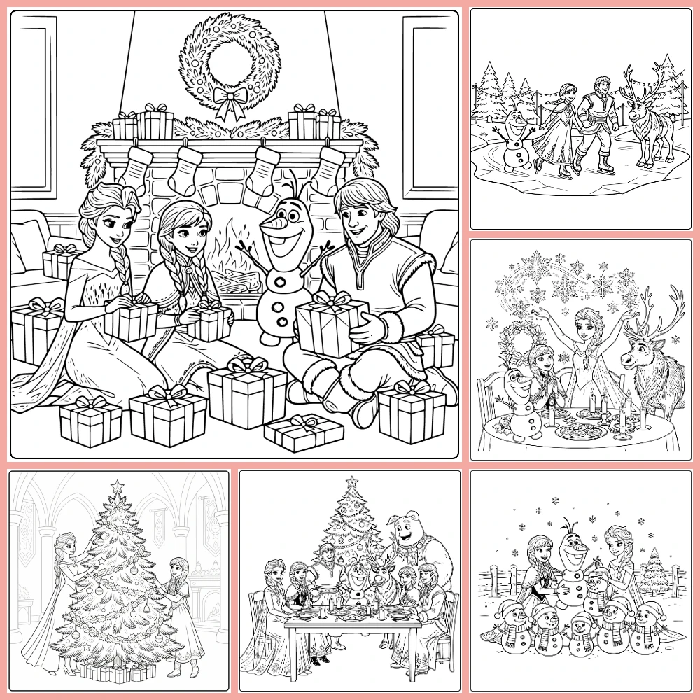 Gratis Kleurplaten Kerst Frozen Om Te Printen PDF