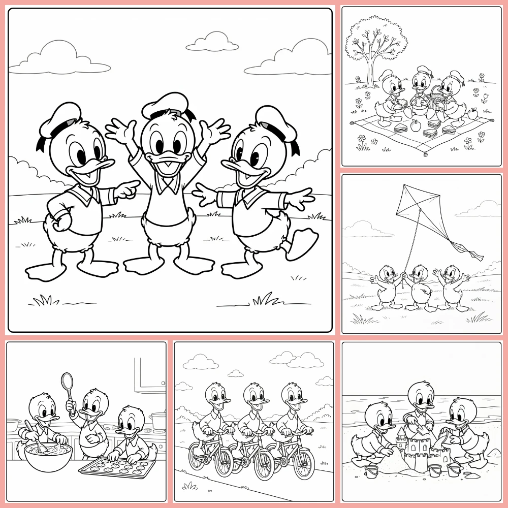 Gratis Kleurplaten Kwik Kwek En Kwak Om Te Printen PDF