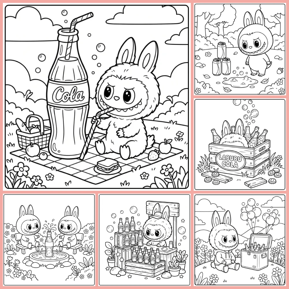 Gratis Kleurplaten Labubu Cola Om Te Printen PDF