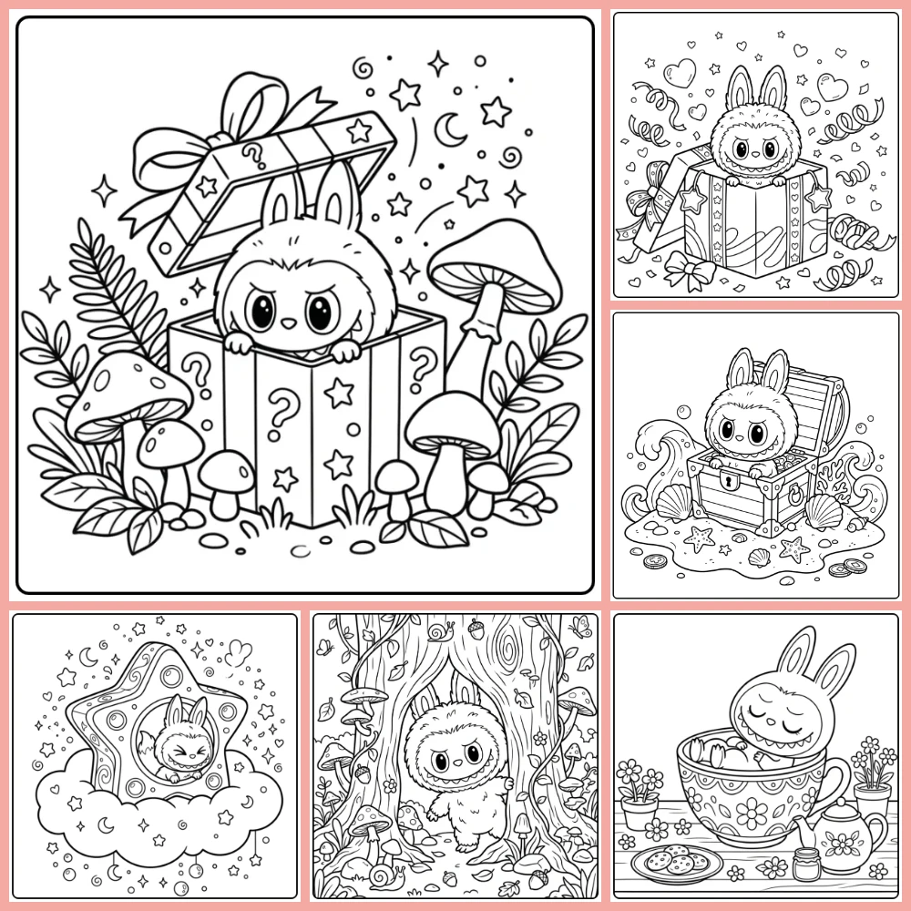 Gratis Kleurplaten Labubu Secret Om Te Printen PDF