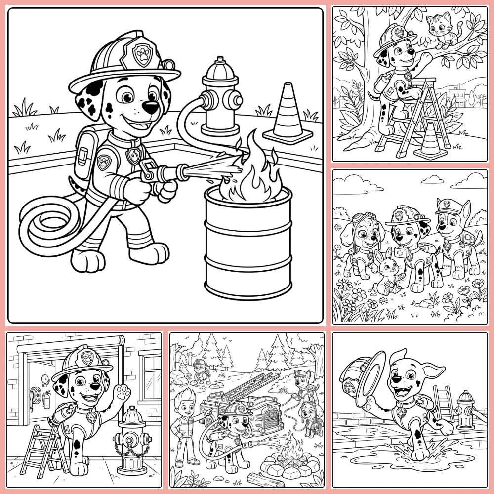 Gratis Kleurplaten Paw Patrol Marshall Om Te Printen PDF