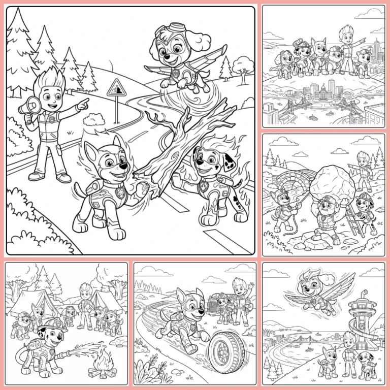 Gratis Kleurplaten Paw Patrol Mega Pups Om Te Printen PDF