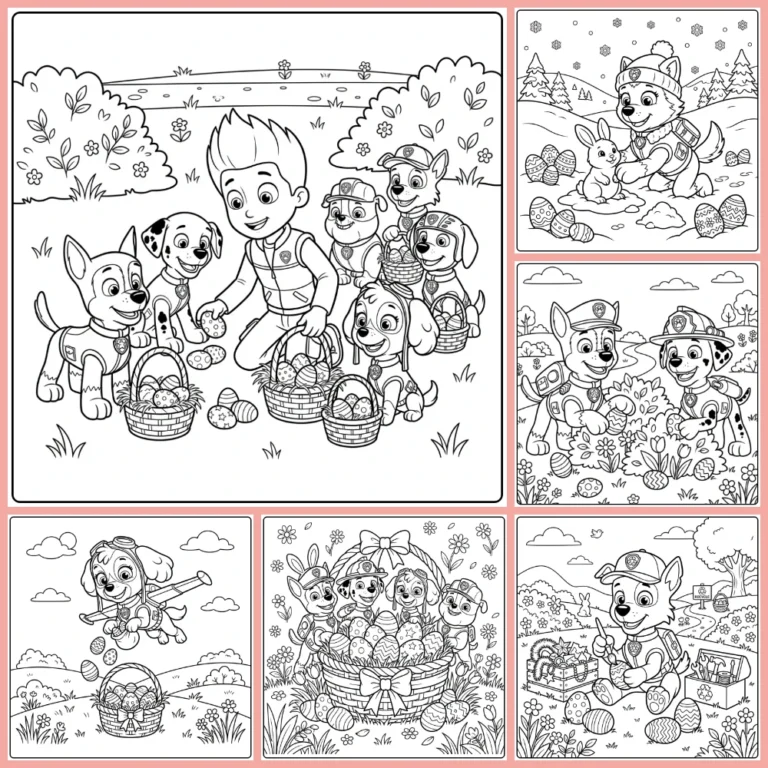Gratis Kleurplaten Paw Patrol Pasen Om Te Printen PDF